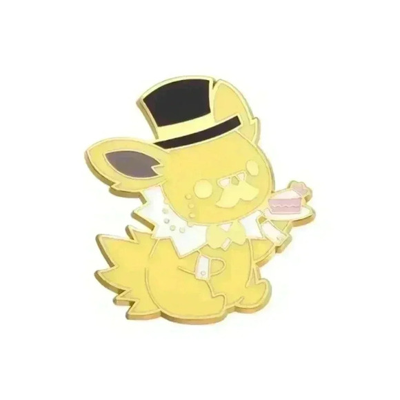 Gentleman Jolteon Enamel Pin – Stylish Electric-Type Pokémon Collectible! - Picture 2 of 3